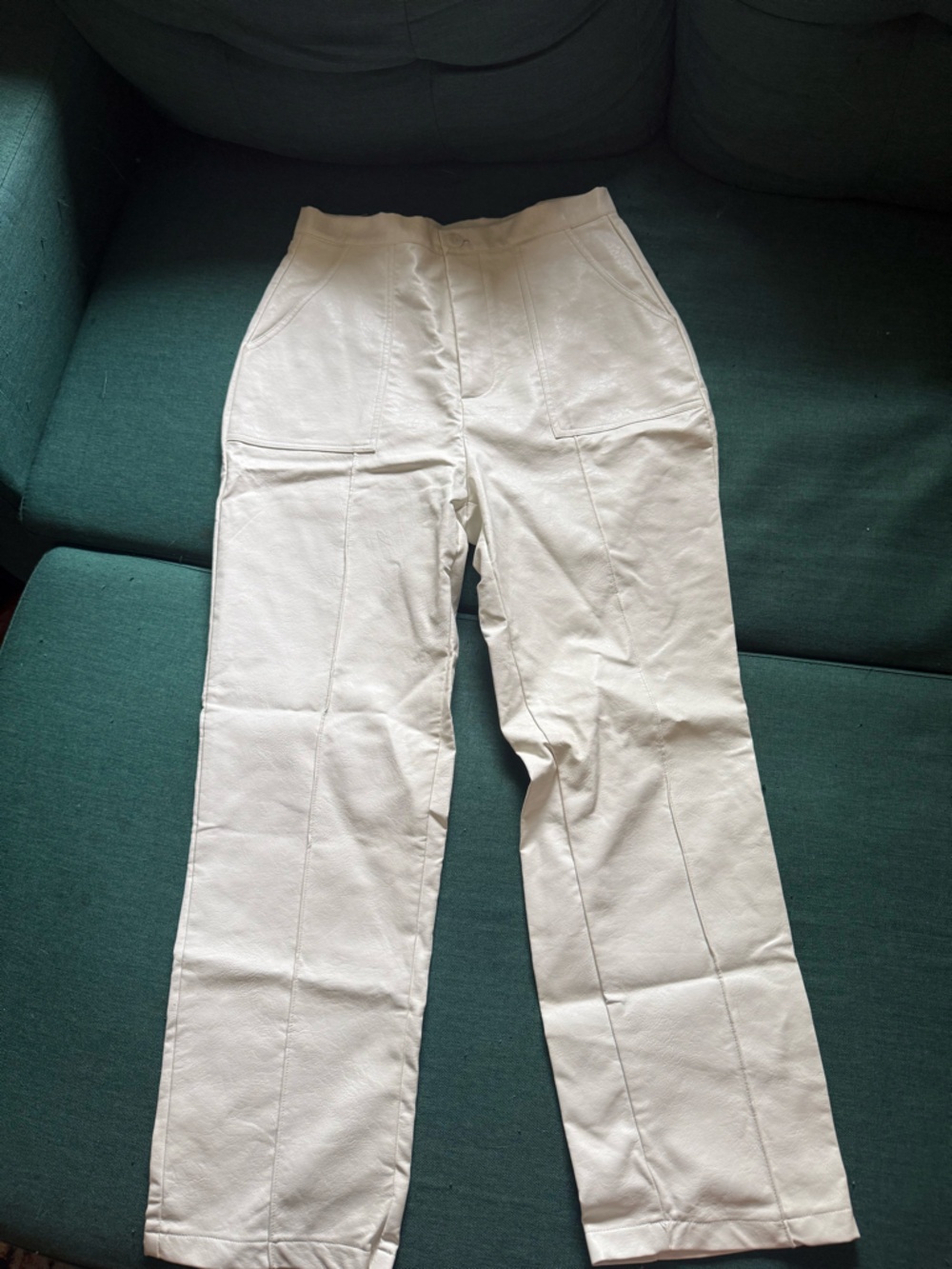 Princess Polly White Leather Pants